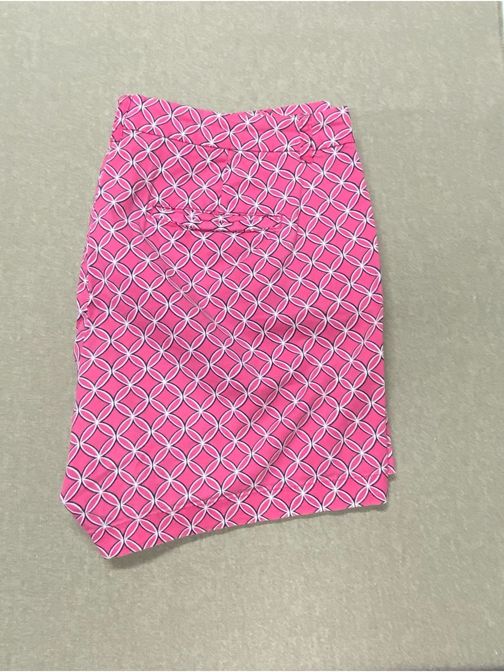 crown & Ivy Pink Geometric Shorts 18W